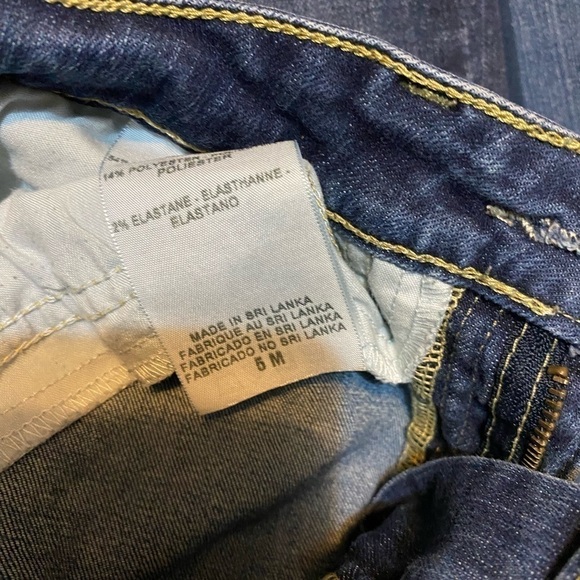 Junior Women’s Super Low 335 Levi’s Bleu jeans Size 5 M - Picture 8 of 9